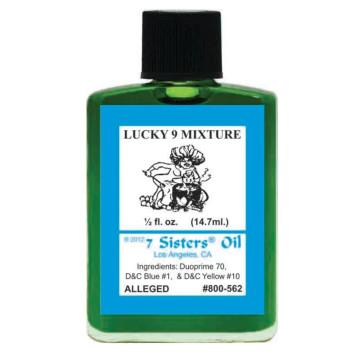 七姐妹LUCKY 9 MIXTURE(幸運9混合物)靈性魔法油- 0.5盎司