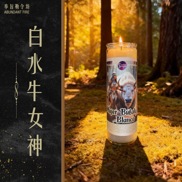 【白水牛女神】香氛魔法蠟燭<<智慧｜祝福｜淨化｜轉變>>